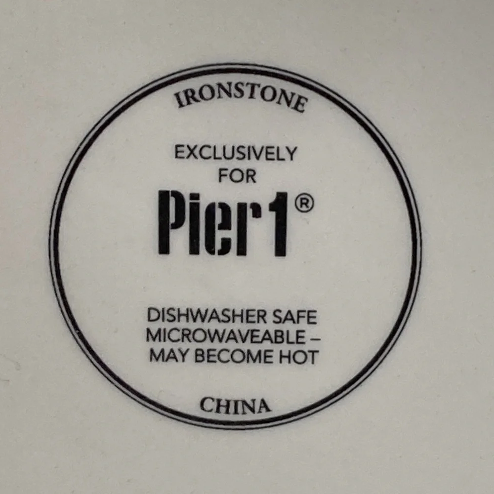 Pier 1 Imports Verona Ironstone Salad Plates Set of 4